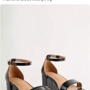 Elegant Black Block Heel Sandals